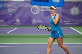 Belinda Bencic a dû s'incliner en huitièmes de finale à Hambourg KEYSTONE/dpa/Gregor Fischer